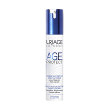 Uriage Age Protect Multi-Action Detox Night Cream Thermal Water & Plant Waxes Moisturized Skin 40 ml