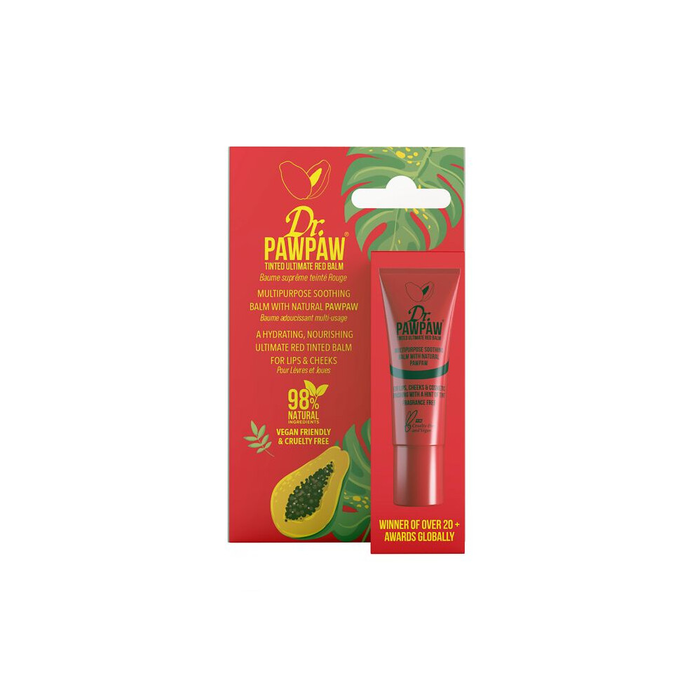 Dr. Pawpaw Tinted Ultimate Red Balm Natural Lip Colour Hydrating & Nourishing 10 ml