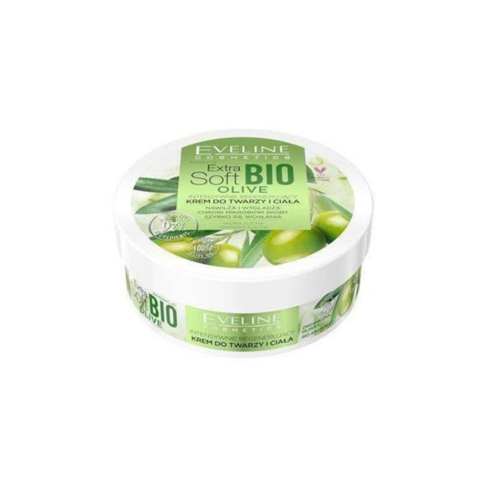 Eveline Cosmetics Cream Eveline Extra Soft Bio Olive Face&Body Moisturizer For Very Dry Skin 175Ml