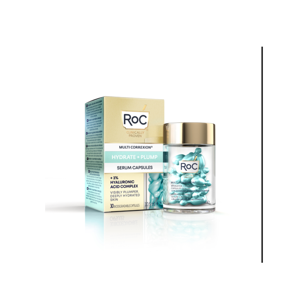 ROC Multi Correxion Hydrate + Plump Serum 30 Capsules Hyaluronic Acid Complex