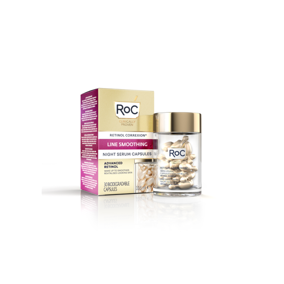 Roc Retinol Correxion Line Smoothing Night Serum 30 Capsules