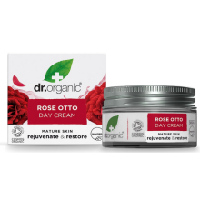 Dr.Organic Rose Otto Day Cream Mature Skin Restore Daily Treatment Facial Skin Care 50ml