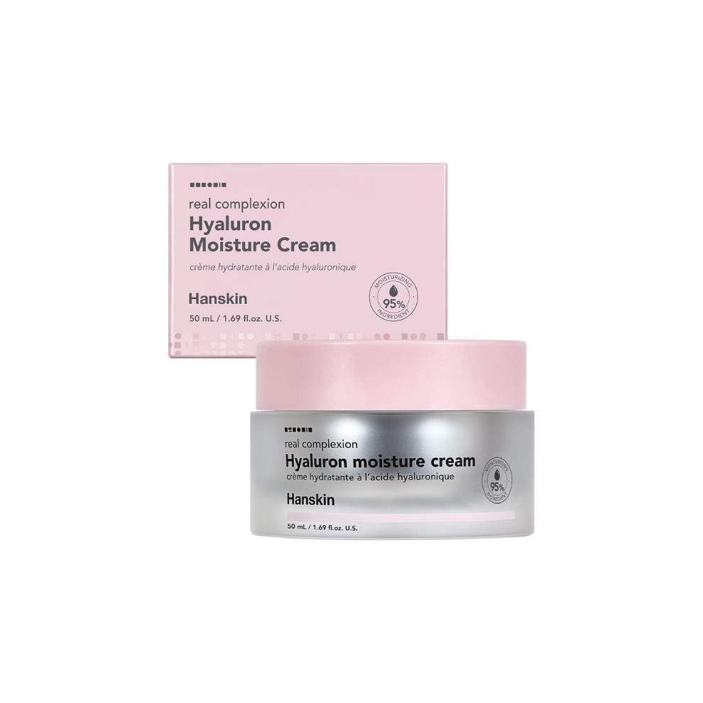 Hanskin Cream Hyaluron Moisture Hydrating Facial Moisturizer Deep Hydration & Skin Nourishment 50Ml