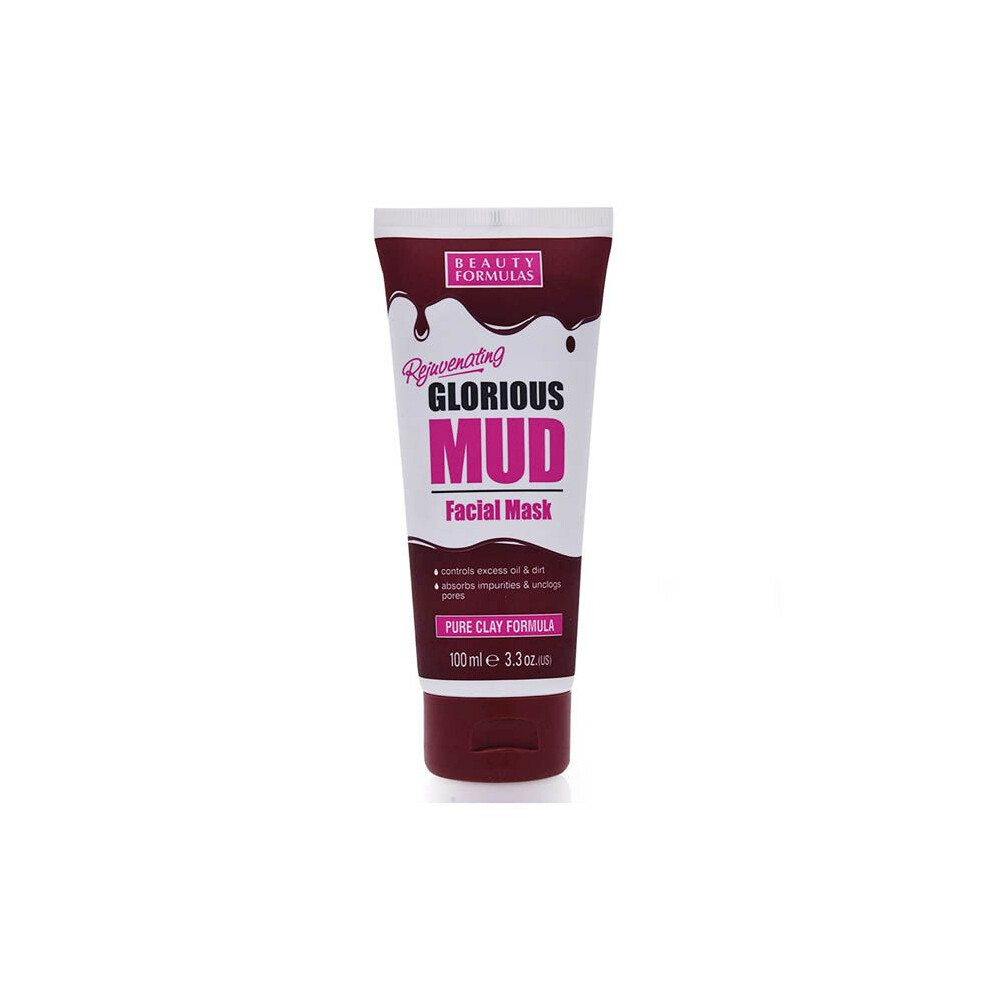 Beauty Formulas Mud Facial Mask Pure Clay Remove Dirt & Excess Oil 100 ml