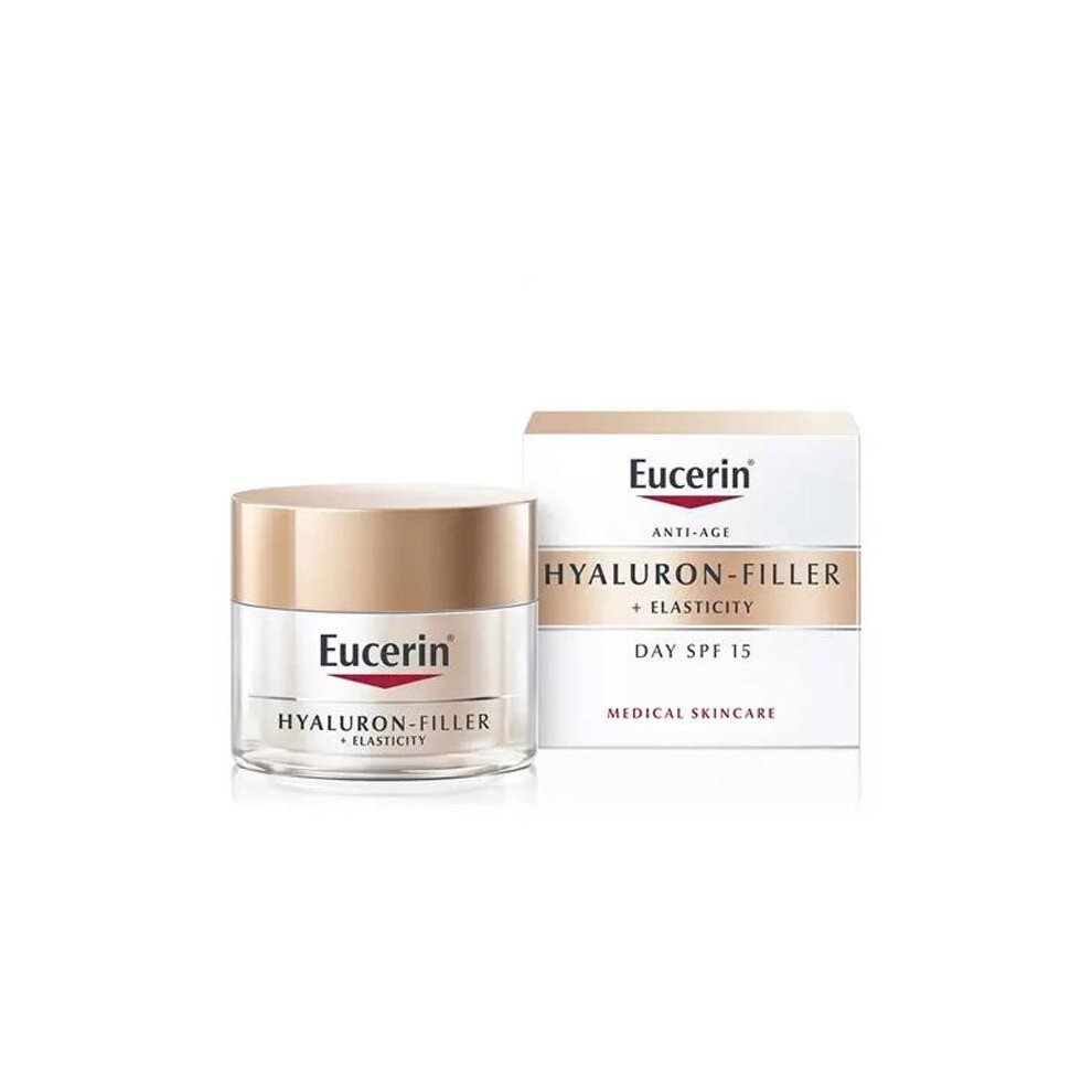 Eucerin Hyaluron Filler+Elasticity SPF 15 Day Cream UVA Protection Daily Moisturizer 50 ml