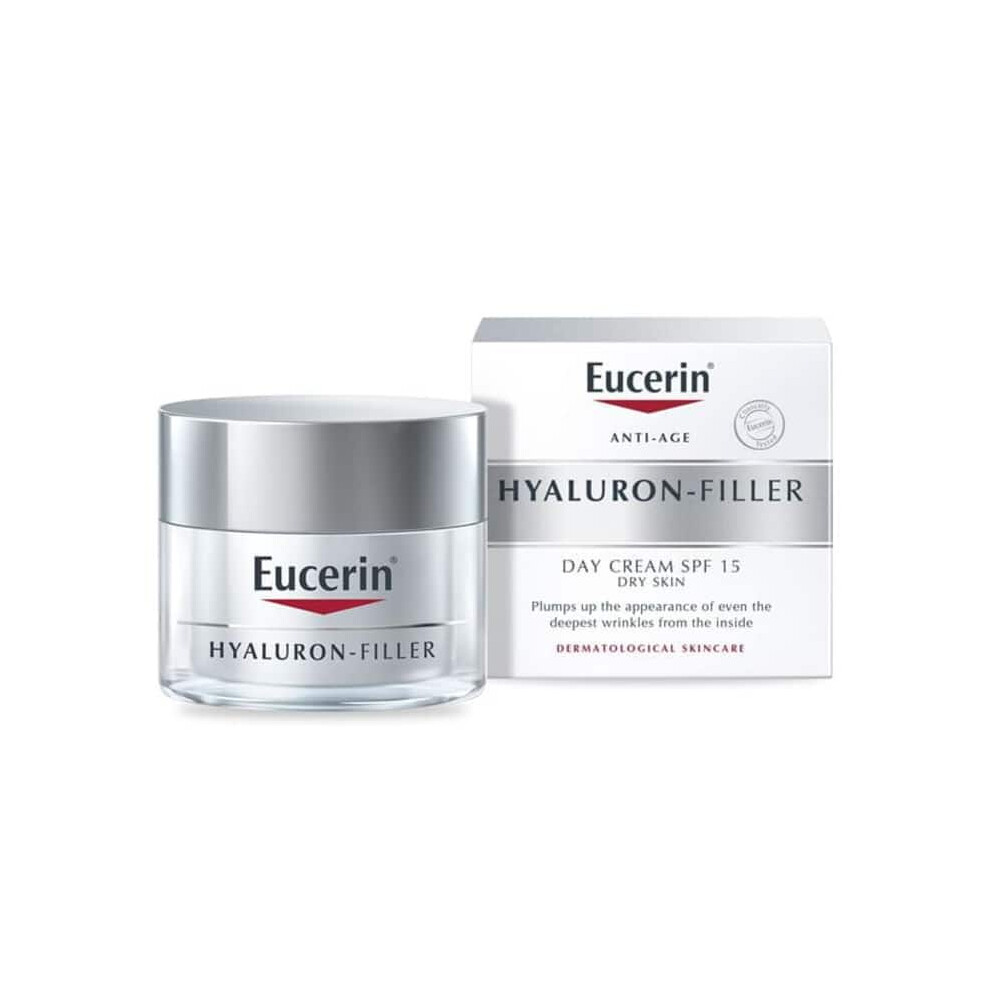 Eucerin Hyaluron Filler Anti Age Wrinkle Filling Day Cream SPF 15 Moisturizer 50 ml