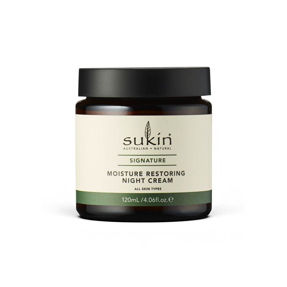 Sukin Cream Moisture Restoring Night Primrose & Jojoba Oils Daily Moisturizer 120 Ml
