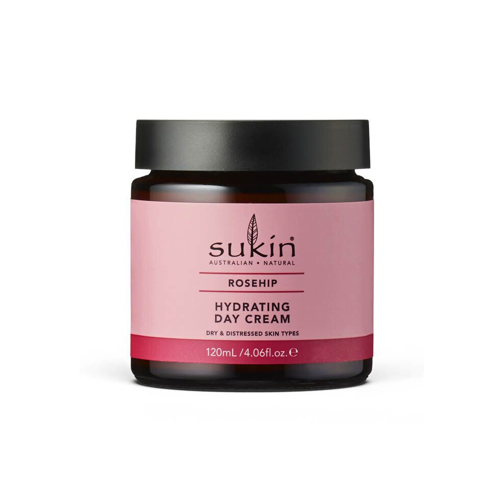 Sukin Skin Care Hydrating Day Cream Rose Hip Oil Anti-Aging Moisturizer 120 ml