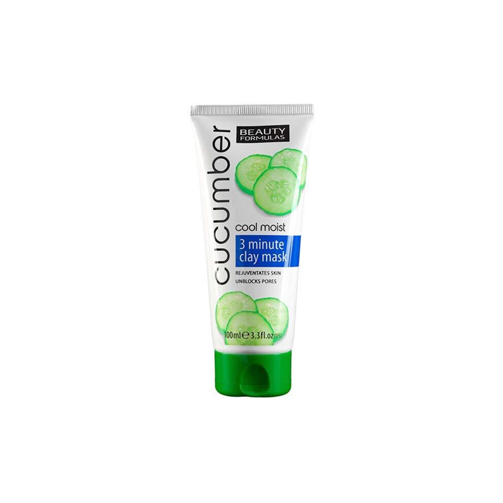 Beauty Formulas Cool Moist Cucumber Clay Mask Deep Cleansing Toning 100 Ml