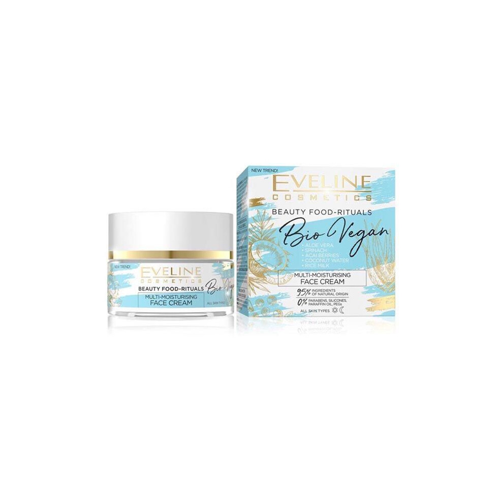 Eveline Cosmetics Cream Eveline Beauty Food Bio Vegan Aloe Vera Multi-Moisturizing Face 50 Ml