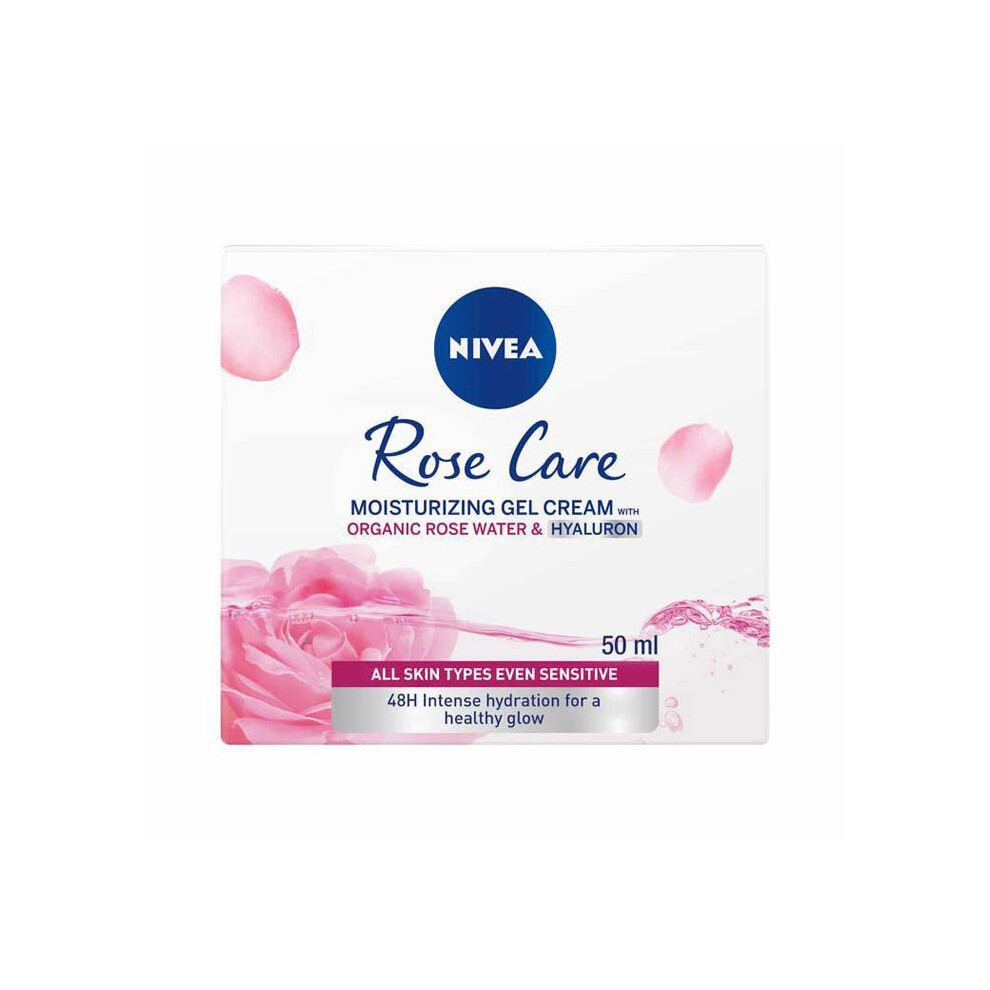 Nivea Face Rose Care Moisturizing Gel Cream with Organic Rose Water & Hyaluronic acid 50 ml