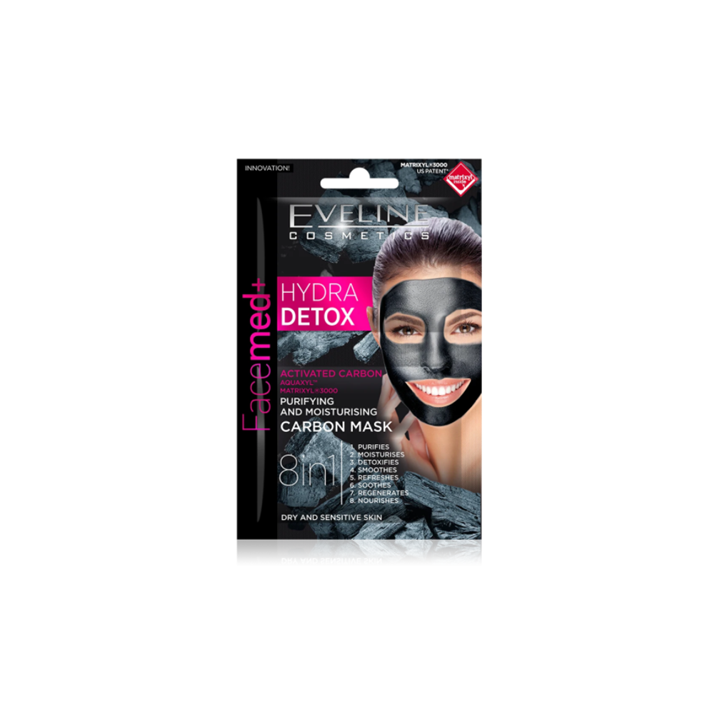 Eveline Cosmetics Eveline Hyrda Detox Purifying & Moisturizing Carbon Mask