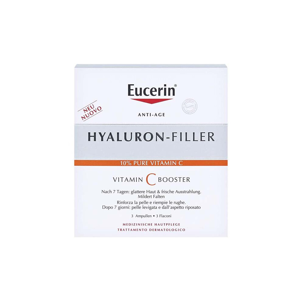 Eucerin Hyaluron Filler Vitamin C Moisture Booster Cream Anti-aging Serum 3x8ml