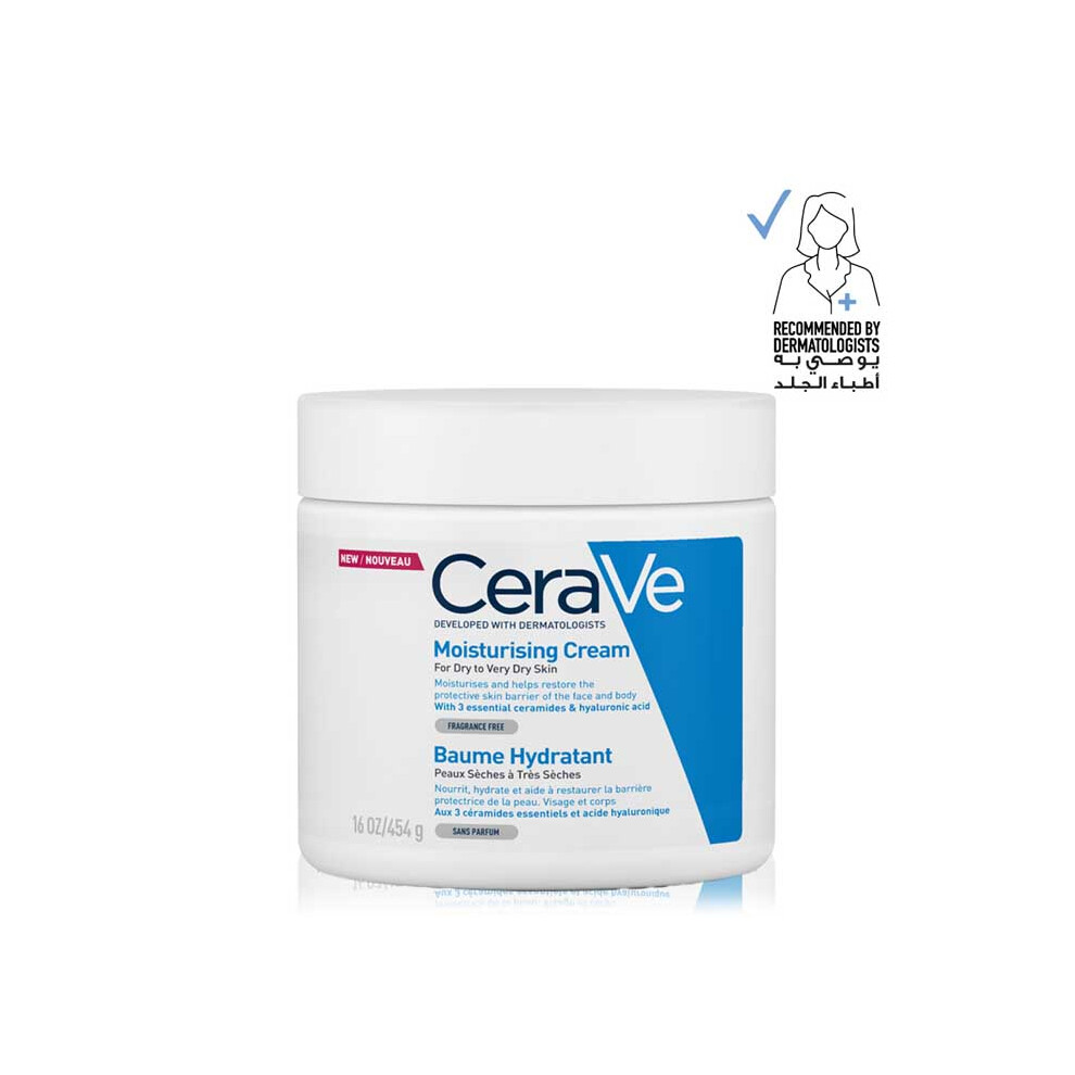 Cerave Moisturizing Cream Hyaluronic Acid Daily Moisturizer Skin Care 454 Gm