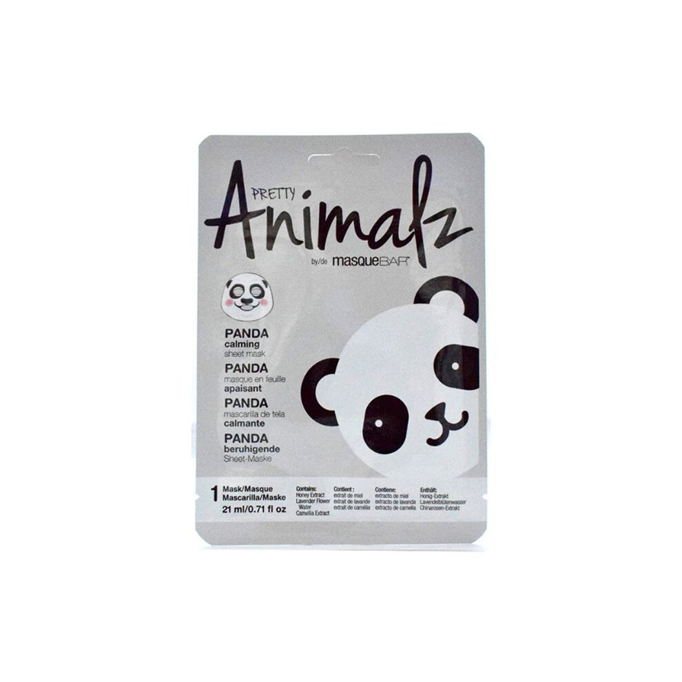 Masque Bar Lavender Pretty Animalz Panda Calming Sheet Mask Skin Soothing Face Mask
