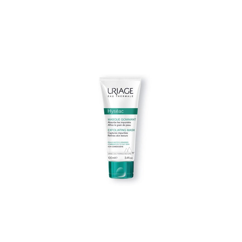 Uriage Hyseac Exfoliating Mask Refines Skin Texture Scrub 100Ml