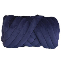 (Cyan) Giant Yarn 1kg Chunky Yarns Crystal Velvet Filling Yarn DIY Handmade Wool Blanket Thread Cloth Pillow Cat Nest Machine Washable