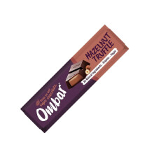Ombar Organic Hazelnut Truffle Chocolate Bar 42g - Pack of 15, Vegan, Gluten-Free, Refined Sugar-Free, Fair Trade