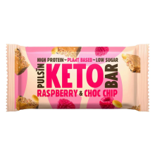 Pulsin Raspberry Choc Chip Keto Bar 50g (Pack of 18)