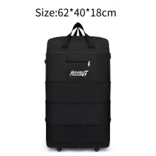 (62cm/24.41in) Large Wheel Extra Lightweight Luggage Trolley Suitcase Travel Bag Collapsible