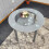 Glass Grey Dining Table Round Dining Table Dining Room Kitchen 1