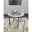 Glass Grey Dining Table Round Dining Table Dining Room Kitchen 9