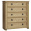Home Discount Corona 5 Drawer Chest Bedroom Storage Rustic Pine 8