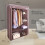 Canvas Wardrobe Organizer - Double - Brown 2