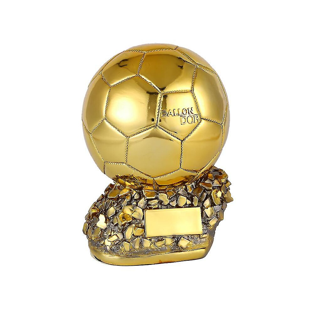 (Gold, 20CM) Fifa Ballon Dor Trophy Replica Souvenir Decoration