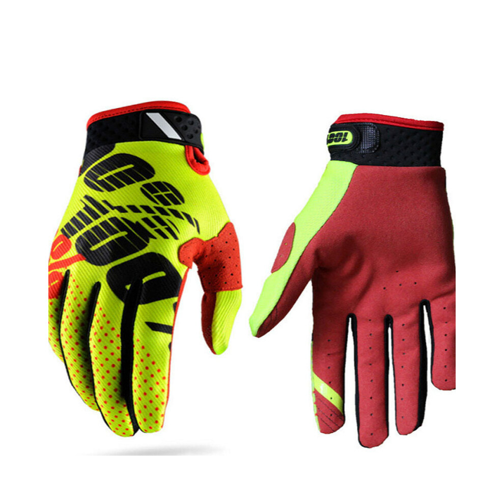 ( - 100, Xxl) New Mtb Mountain Bicycle Gloves Motorcycle Racing Gloves Mx Motocross Yellow 9412426947714