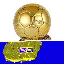 (copper, 24CM) Fifa Ballon Dor Trophy Replica Souvenir Decoration