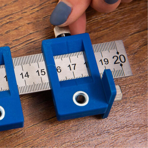(A4) Hardware Jig Template Door Handle Installation Wood Drilling Punch Locator Tool 2
