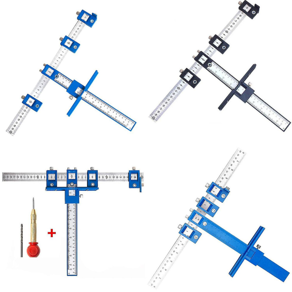 (A1) Hardware Jig Template Door Handle Installation Wood Drilling Punch Locator Tool 9362098251834