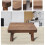 High Beds Wooden Step Stool Solid Wood Small Stool Kitchen Living Room Closet Durable Sturdy Rustic 2