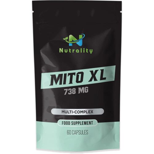 Nutrality Mito XL Supplement, 738mg - Mitochondrial, 60 Capsules