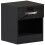 Home Discount (Black) Hulio 1 Drawer Bedside Cabinet Shelf Bed Table 10