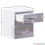 Home Discount (White) Hulio 1 Drawer Bedside Cabinet Shelf Bed Table 3