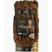(T530, 22 Inches) Cherish Spiral French Curl Braid Pre Stretched 3X