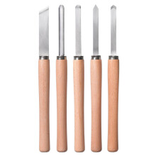 Einhell Turning Tools Set Wood Carving Chisels Woodworking DIY 5 Piece