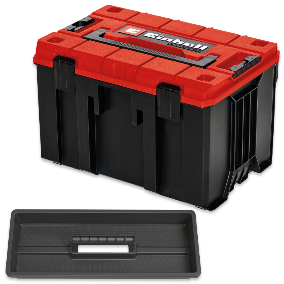Einhell Official Tool Box Medium Carrying Case Stackable Storage Red E-Case M