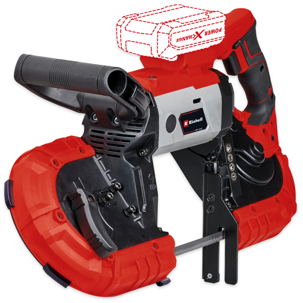 Einhell Cordless Handheld Band Saw 18V With Blades TE-MB 18/127 PXC BODY ONLY