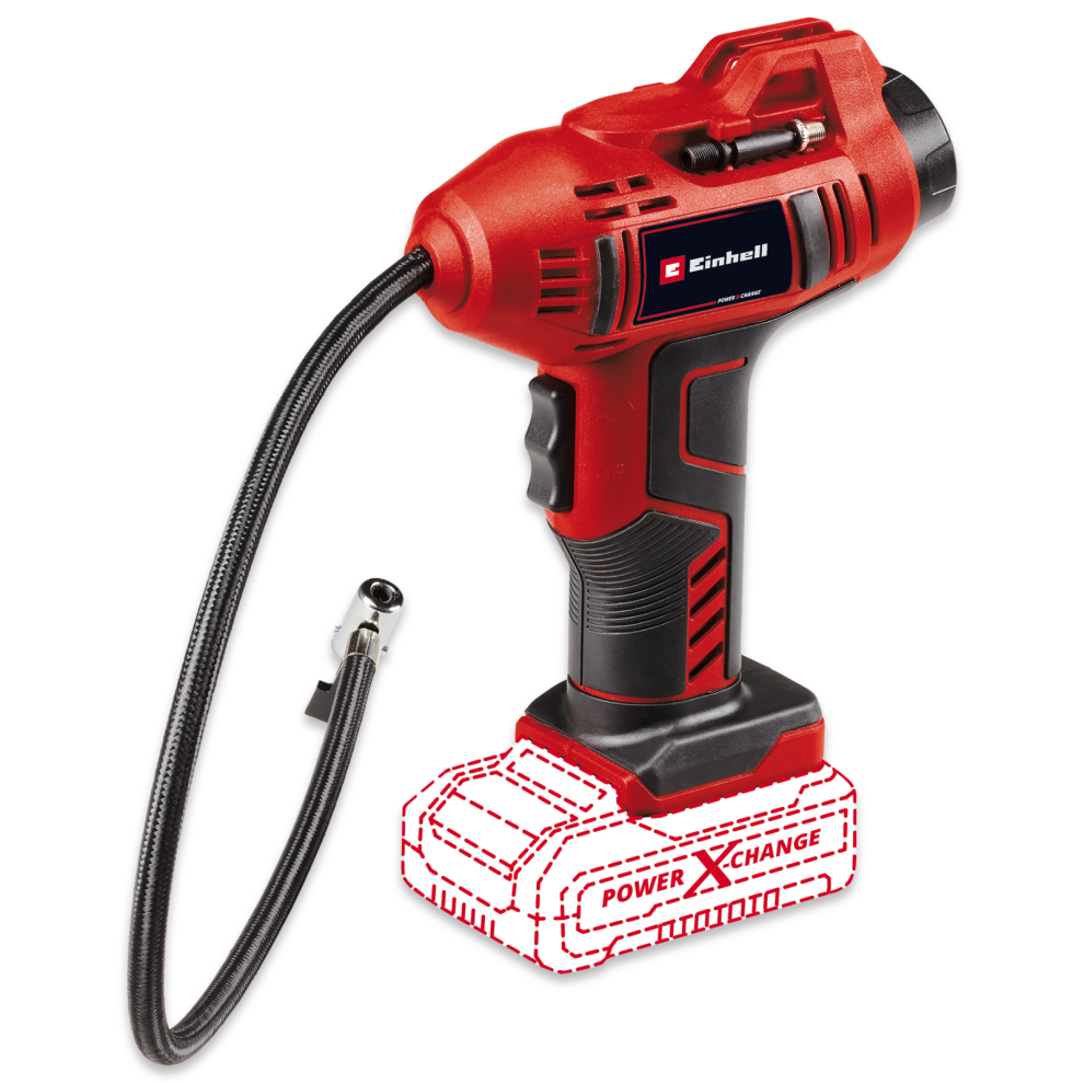Einhell Cordless Air Compressor Tyre Pump Handheld 11 Bar CE-CC 18 Li BODY ONLY