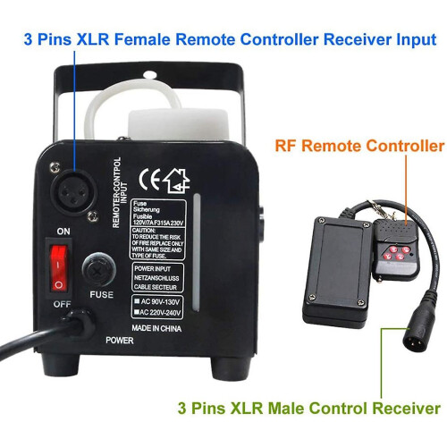 Portable 3 Pins Xlr Wireless Remote Control Receiver For Smoke Fog Machine Dj Stage Controller Rece 2