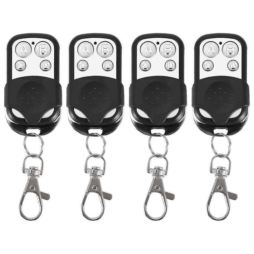 Universal Garage Door Cloning Remote Control, 4Pcs 433.92Mhz Cloning Wireless Remote Key Fob For Car Garage Door 9362098254002