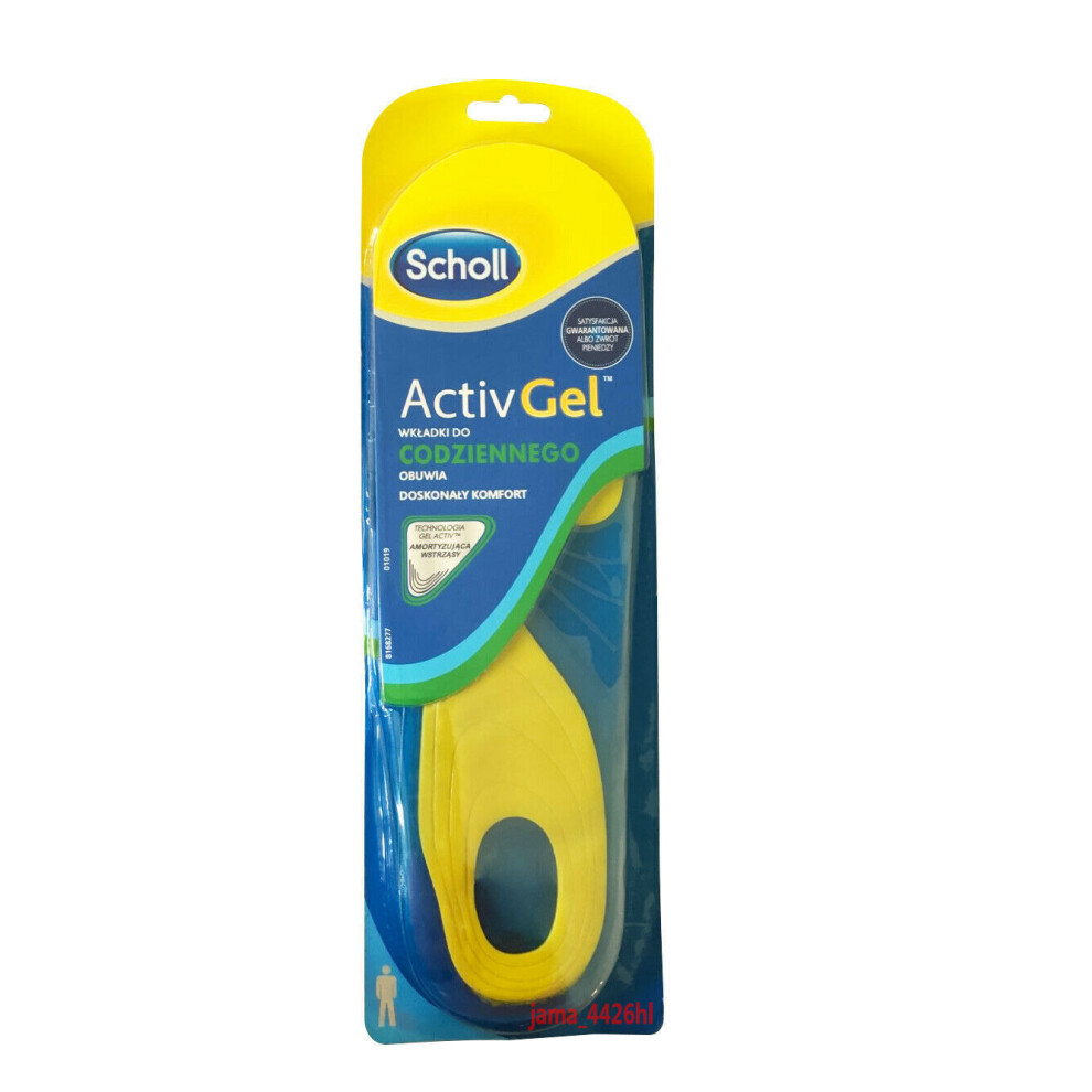 Scholl (Men) Gel Activ Everyday Shock Absorption Insoles Menuk813 Womenuk48