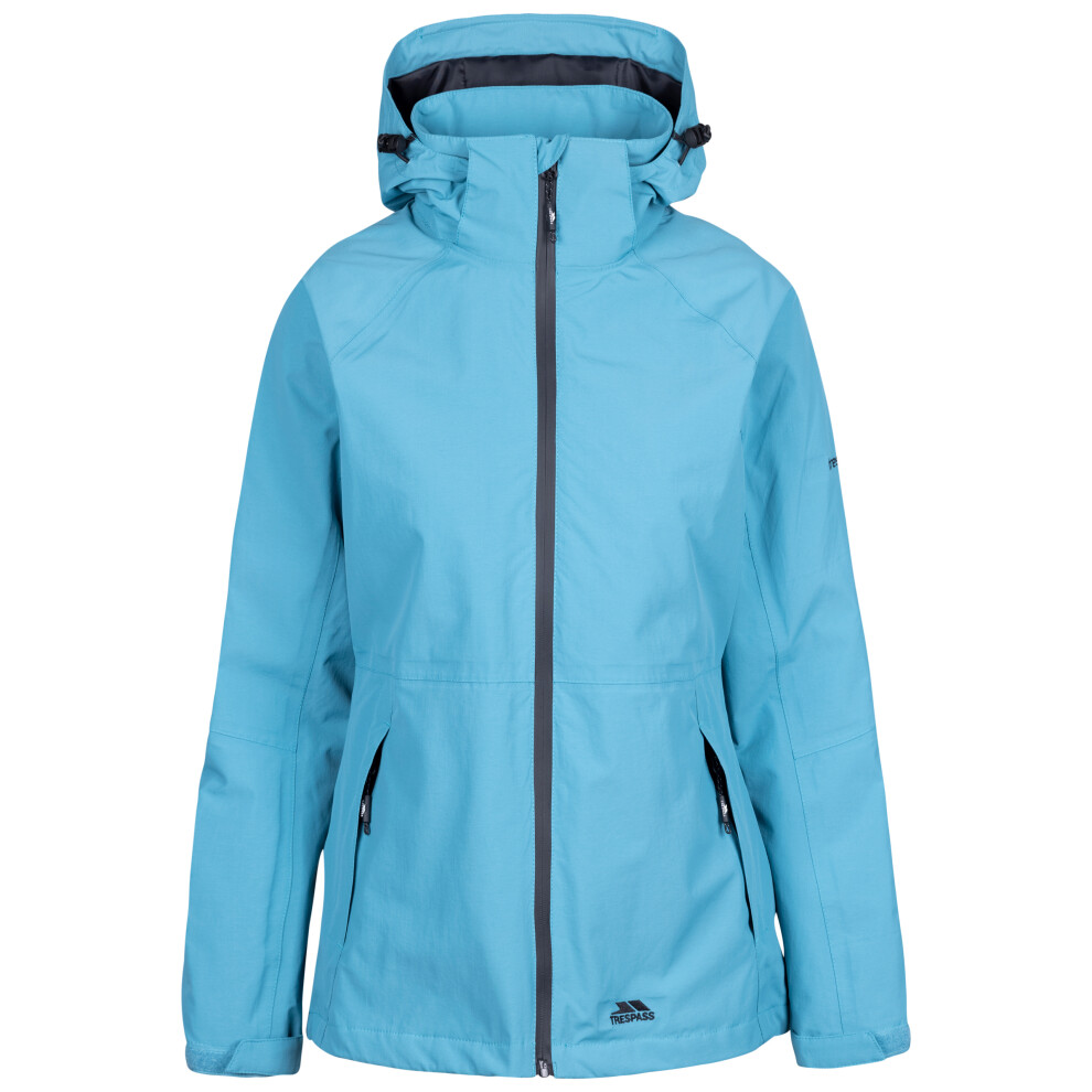 (8, Storm Blue) Trespass Womens Waterproof Jacket Tilbury