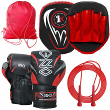 Training Focus Pads Junior 6oz Boxing Gloves Mitts Set MMA ONEX