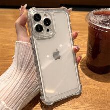 (Clear, For iPhone 11Pro Max) Luxury Shockproof Transparent Case For iPhone 15 14 13 12 11 Pro Max X Xs XR Max 7 8 Plus Bumper Cases Cover