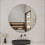 AICA 100cm Round Mirror for Home Decor Bedroom Bathroom 1