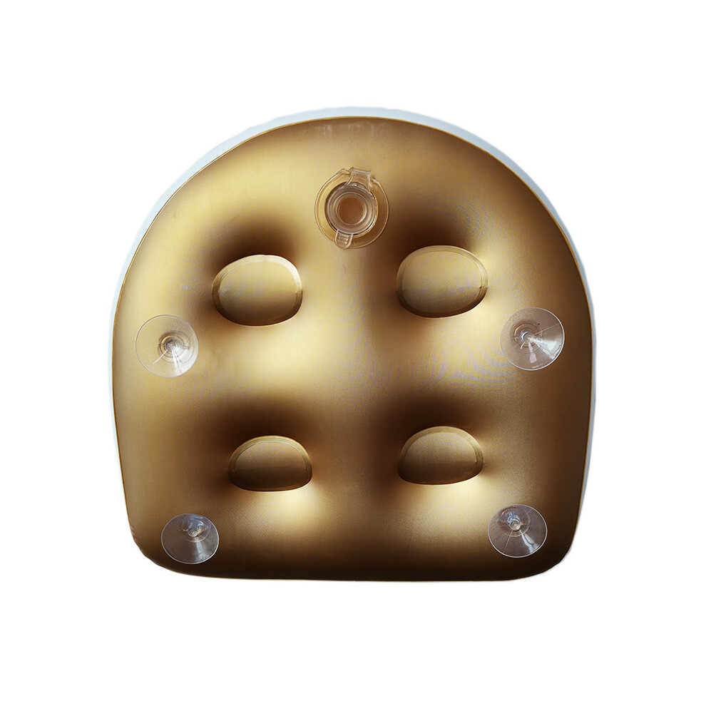 (Gold) Home Spa Booster Inflatable Cushion Hot Tub Accessories Convenient Portable